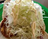 簡単ランチ♪お好み焼き風トースト作り方2写真