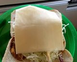 簡単ランチ♪お好み焼き風トースト作り方3写真