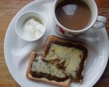少し余ったカレーで！チーズカレートースト作り方3写真
