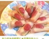 おつまみや前菜に★豆腐の生ハム巻き作り方8写真