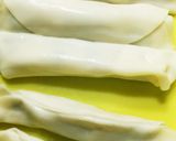 エビとはんぺんのスティック(餃子の皮)作り方2写真