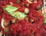 ＊キャベツと鶏肉のトマト煮込み＊作り方4写真