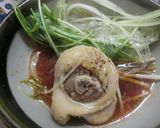 鶏と水菜の水炊き　本格、鶏ガラスープ作り方14写真