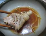 鶏と水菜の水炊き　本格、鶏ガラスープ作り方15写真