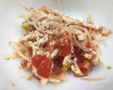 簡単！蒸し鶏でトマトとチーズのホイル焼き作り方4写真