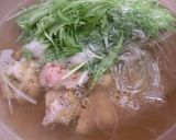 鶏と水菜の水炊き　本格、鶏ガラスープ作り方17写真