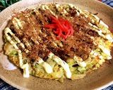 冷ご飯でキャベツたっぷりお好み焼き作り方5写真