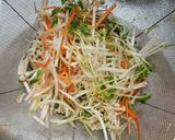豚バラ野菜のレンジ蒸し作り方1写真