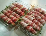 豚バラ野菜のレンジ蒸し作り方3写真