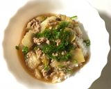 簡単☆白菜とひき肉のあんかけ☆どんぶり作り方3写真