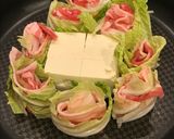 豚薔薇白菜のミルフィーユ鍋、みぞれ無水鍋作り方6写真