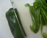 ピーマンとしめじの塩昆布和え作り方1写真