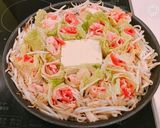 豚薔薇白菜のミルフィーユ鍋、みぞれ無水鍋作り方7写真