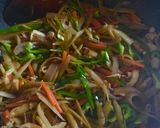 豚肉inきんぴらゴボウ♬麺つゆで簡単に！作り方7写真