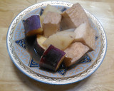 厚揚げと大根とさつま芋の煮物作り方5写真