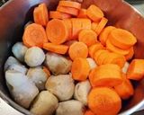 おせちにも。紅白里芋煮物。キクラゲ入り作り方6写真