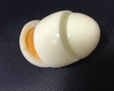 簡単♡ゆで卵deかわいい♡雪だるま♡作り方1写真