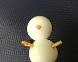 簡単♡ゆで卵deかわいい♡雪だるま♡作り方3写真