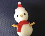 簡単♡ゆで卵deかわいい♡雪だるま♡作り方5写真