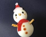 簡単♡ゆで卵deかわいい♡雪だるま♡作り方6写真