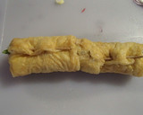 天栄赤ねぎの油揚げ巻き（ネギソースかけ）作り方5写真