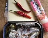 オイルサーディン、ニンニクチーズ焼き作り方1写真