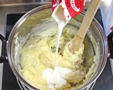 きのことかぼちゃのクリームシチュー　給食作り方3写真