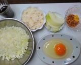 あたた生だしでオニオンハンバーグ作り方1写真