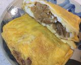 納豆とさんまの蒲焼きのオムレツ作り方4写真