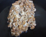 納豆のかき揚げ：混ぜて油で揚げ焼き作り方3写真