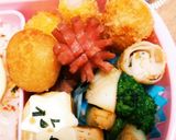 今日のキャラ弁12/21(Qooちゃん)作り方2写真