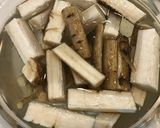 蒸し焼きdeゴボウの甘酢炒め＊作り方1写真