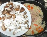 麦ご飯と茸鶏肉のピラフ♪簡単フライパンで作り方9写真