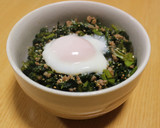 大根葉＆皮で作る肉そぼろ丼（温玉のっけ）作り方11写真