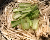 エノキと小松菜の洋風かき玉スープ作り方3写真