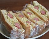 フランクフルトとたっぷりキャベツのサンド作り方5写真