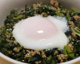大根葉＆皮で作る肉そぼろ丼（温玉のっけ）作り方2写真