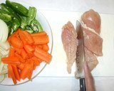 鶏むね肉と野菜のトマト缶煮♪簡単作り方3写真