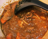 筑前煮と冷凍カレーでリメイクカレーうどん作り方4写真