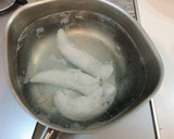 ささみとネギの搾菜和え作り方1写真