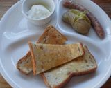 ライ麦食パンのモーニングトースト♪作り方3写真