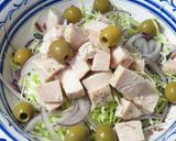 コールスロー☆チキンと紫玉ねぎを加えて作り方2写真