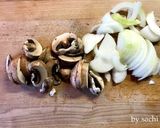 牛肉とマッシュルームのトマト煮作り方1写真