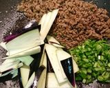 そぼろ・茄子パスタへ作り方3写真