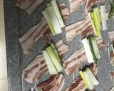 ミズナの豚肉巻き鍋作り方11写真