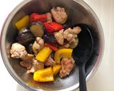 鶏もも肉となすとパプリカのマリネ作り方9写真