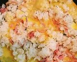 忙しい朝に！ベーコンバターごはん★作り方4写真