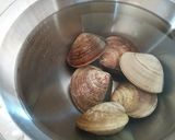 はまぐりの酒蒸し焼きとお吸い物作り方1写真