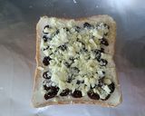 ホワイトチョコとレーズンのトースト作り方2写真