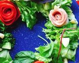 生ハムローズのクリスマスリースサラダ作り方7写真